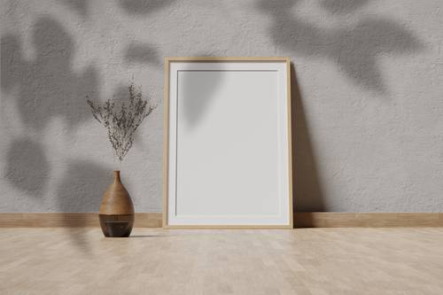 木质相框证书框PS样机模板 - PNG派