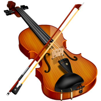 小提琴和弓子 - PNG派