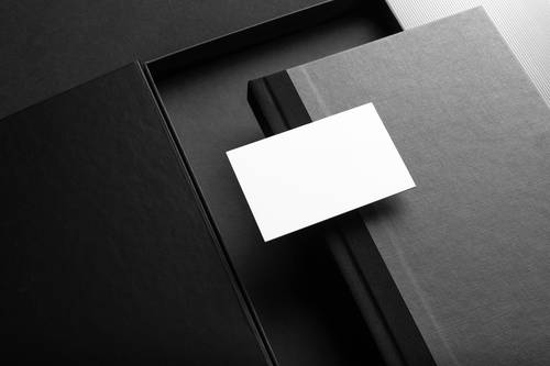 黑色简约VI样机办公品牌展示PS样机模板 - PNG派