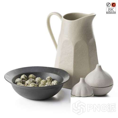 北欧饰品摆件3D模型 - PNG派