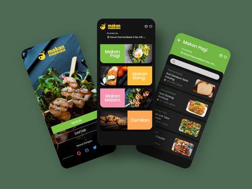 Makan应用程序设计UI素材 - PNG派