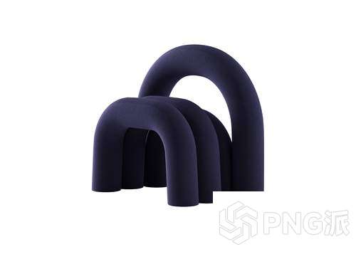 轻奢单椅3D模型 - PNG派