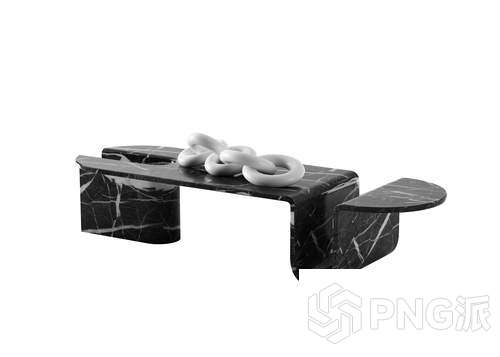 简约茶几边几3D模型 - PNG派