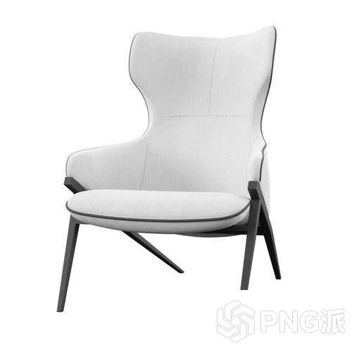 极简单椅3D模型 - PNG派