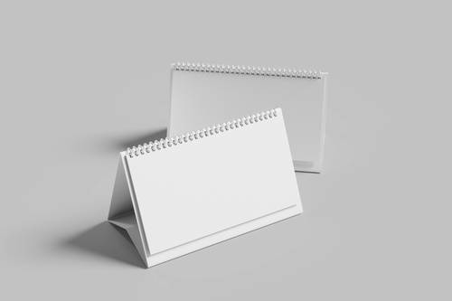 台历站立式翻页桌历PS样机模板 - PNG派