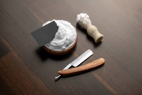 理发店品牌VI样机贴图PS模板 - PNG派