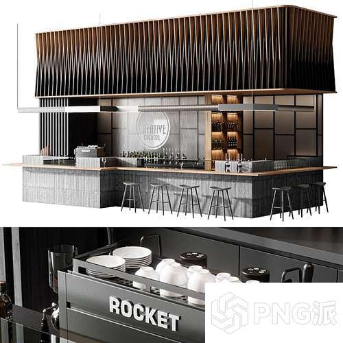 楼梯景观3D模型 - PNG派