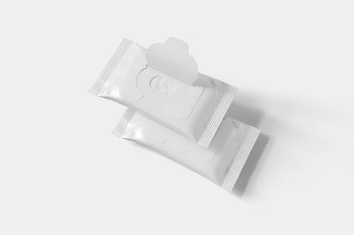 一次性湿巾包装袋PS样机模板 - PNG派