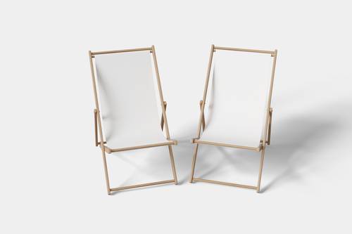 简约沙滩椅PS样机模板 - PNG派