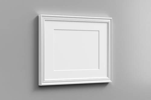 证书奖状装饰画框PS样机模板 - PNG派