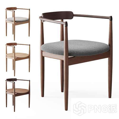 简约单椅3D模型 - PNG派