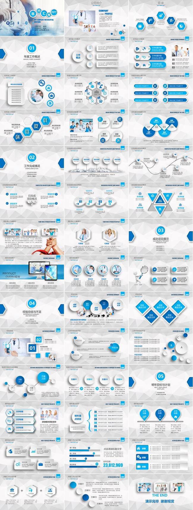 护理查房主题PPT模板 - PNG派