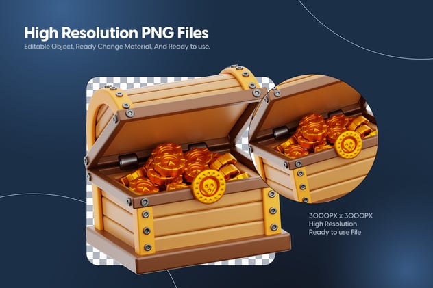 游戏道具3D图标素材包 - PNG派
