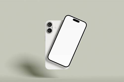 iPhone 16 Pro Max手机PS样机模板 - PNG派