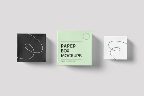 化妆品品牌VI贴图PS样机模板 - PNG派