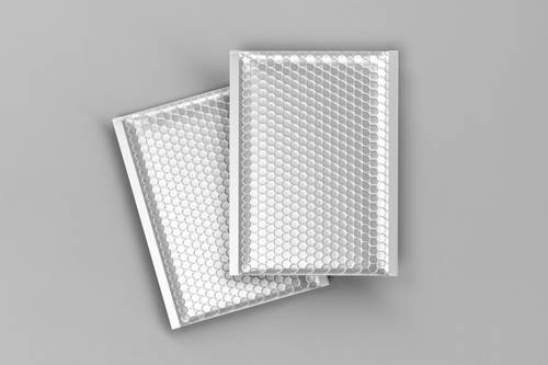 快递金属气泡包装袋PS样机模板 - PNG派