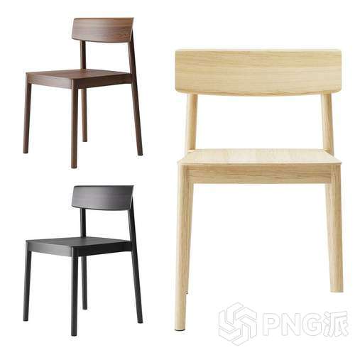 北欧单椅3D模型 - PNG派