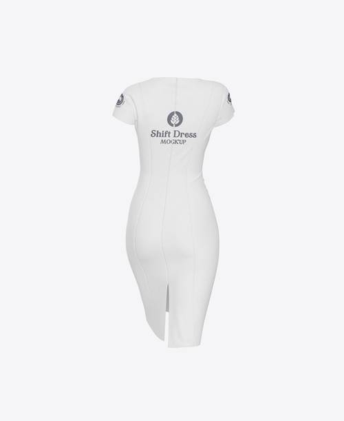 紧身短袖连衣裙PS样机模板 - PNG派