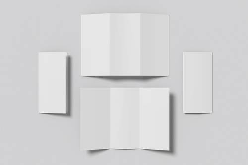 三折页PS样机模板 - PNG派