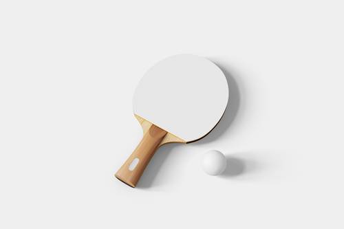 乒乓球拍PS样机模板 - PNG派