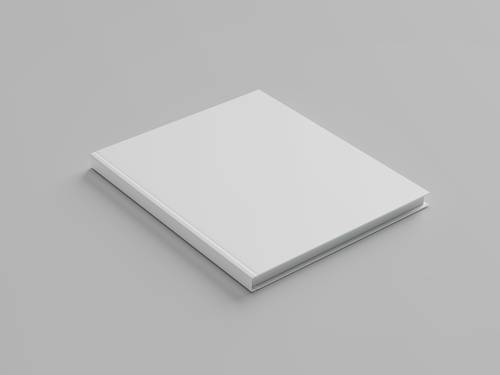 硬壳书籍书本封面PS样机模板 - PNG派