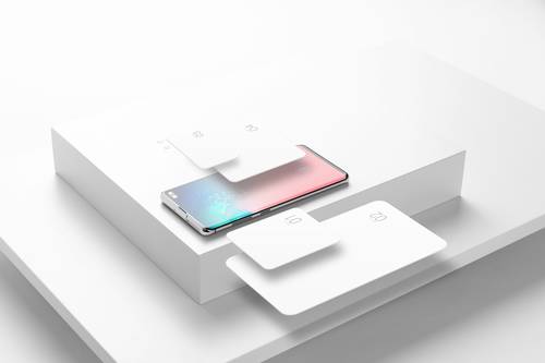 安卓手机界面突出悬浮展示PS样机模板 - PNG派