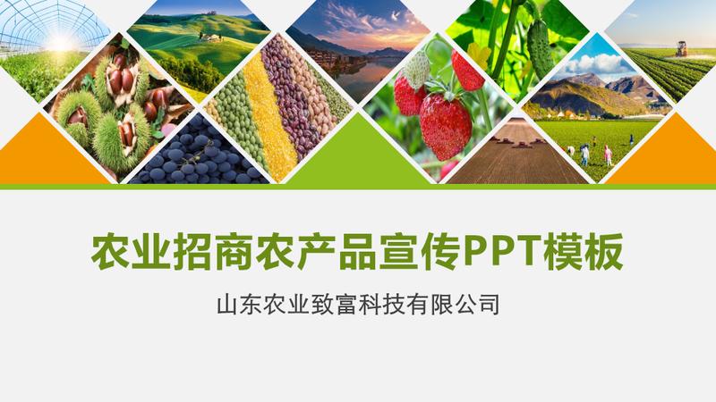 农业种植绿色生态PPT模板 - PNG派