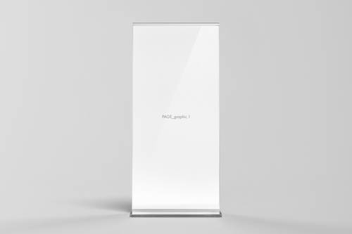 易拉宝PS样机模板 - PNG派