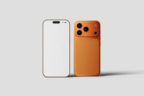 iPhone 17 Pro手机模型PS样机模板 - PNG派