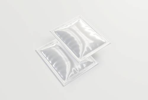 透明镀铝膜包装袋PS样机模板 - PNG派