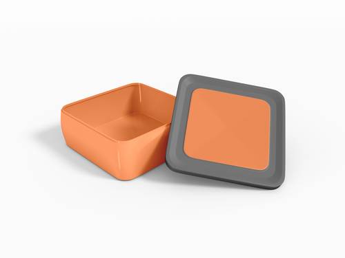 带盖塑料包装盒PS样机模板 - PNG派