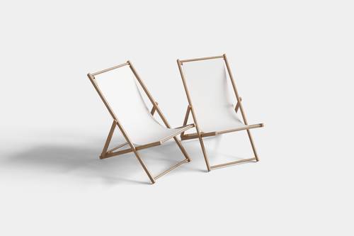 简约沙滩椅PS样机模板 - PNG派