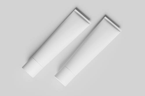 牙膏护手霜软管包装PS样机模板 - PNG派