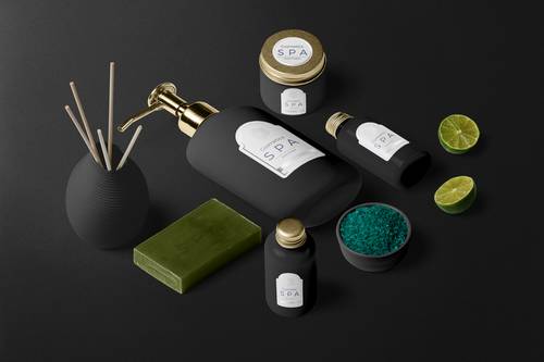 洗浴产品护肤品包装瓶合集PS样机模板 - PNG派