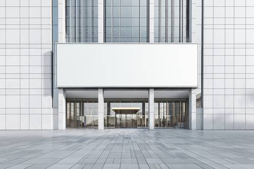 户外大型广告牌PS样机模板 - PNG派