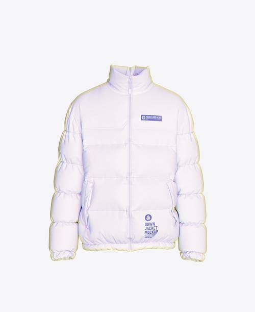 短款羽绒服PS样机模板 - PNG派