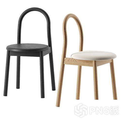 欧式单椅3D模型 - PNG派