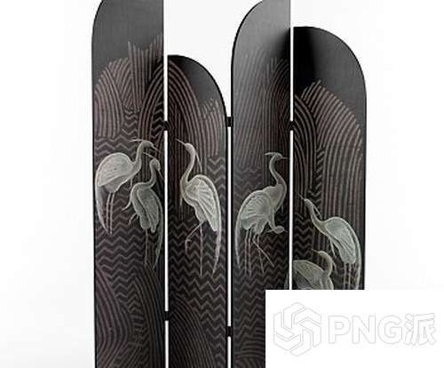 屏风3D模型 - PNG派