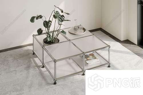 简约茶几边几3D模型 - PNG派