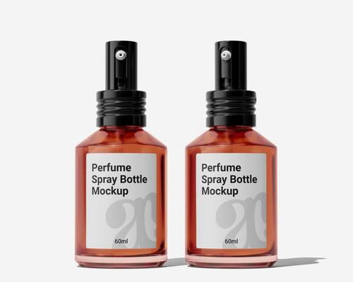 香水喷雾瓶PS样机模板 - PNG派