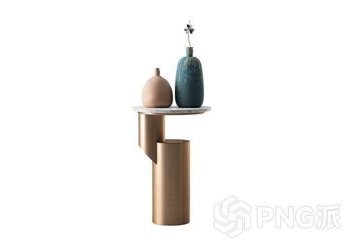 简约茶几边几3D模型 - PNG派