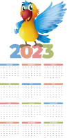 2023年日历 - PNG派