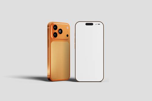 iPhone 17 Pro手机模型PS样机模板 - PNG派