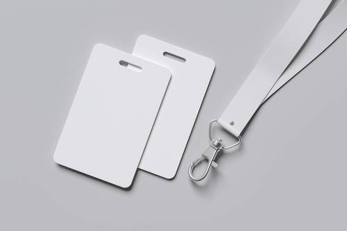 ID卡工作证PS样机模板 - PNG派