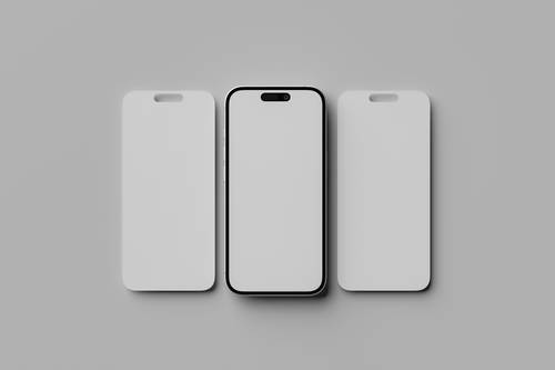 手机屏幕APP UI展示PS样机模板 - PNG派
