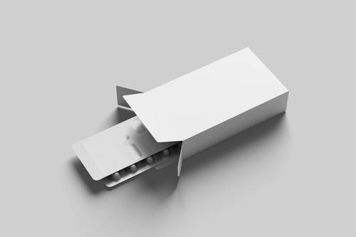 胶囊药片包装PS样机模板 - PNG派