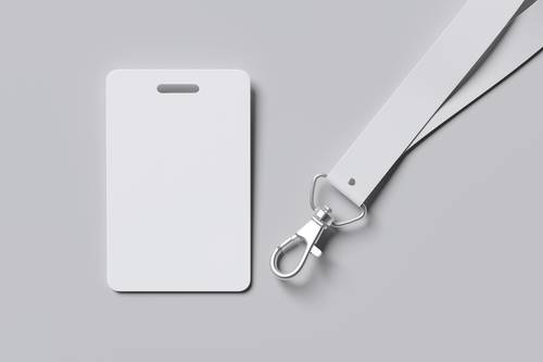 ID卡工作证PS样机模板 - PNG派