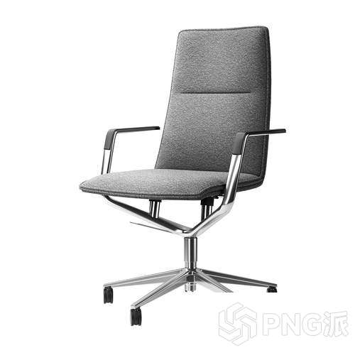 书桌办公桌电脑椅3D模型 - PNG派