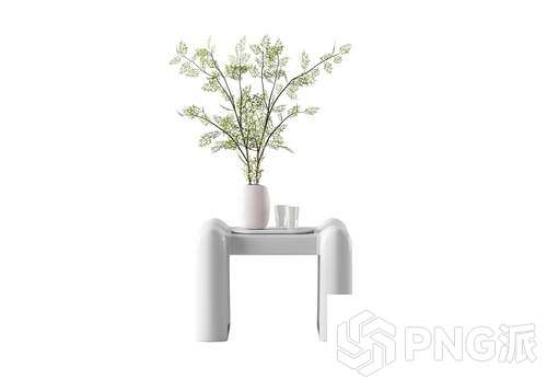 极简茶几边几3D模型 - PNG派