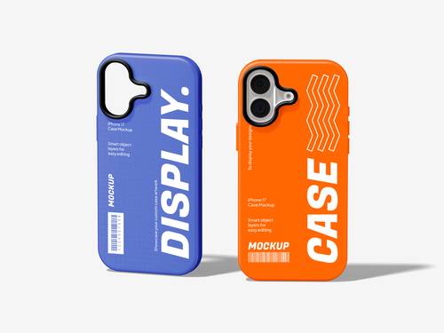 IPhone 17 Pro手机壳PS样机模板 - PNG派